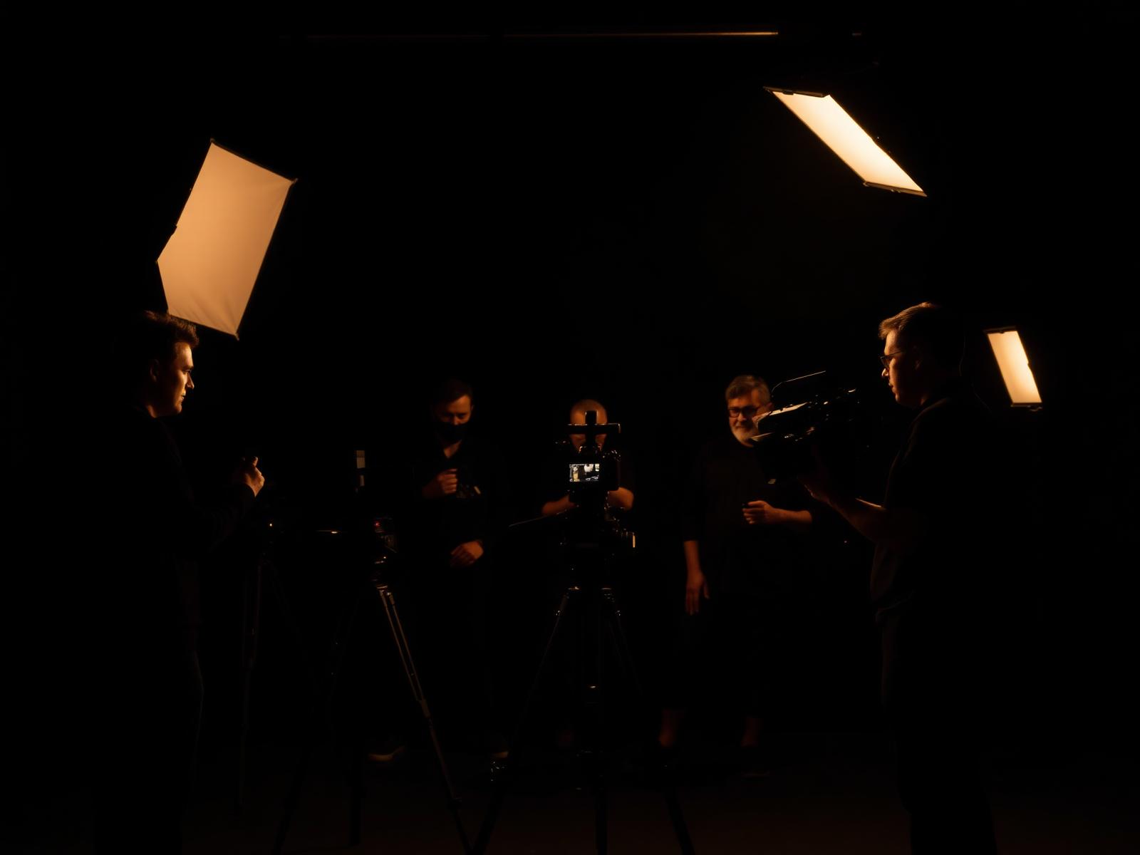Next Up Marketing production team filming content